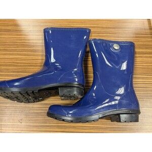 Women's UGG Blue Jay Gloss Finish Mid Calf Rain Boots in size 11M Model 1014452